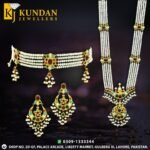 Traditional Pearl & Stone Jewelry Set