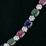 Multi-Stone Bracelet with Ruby, Emerald