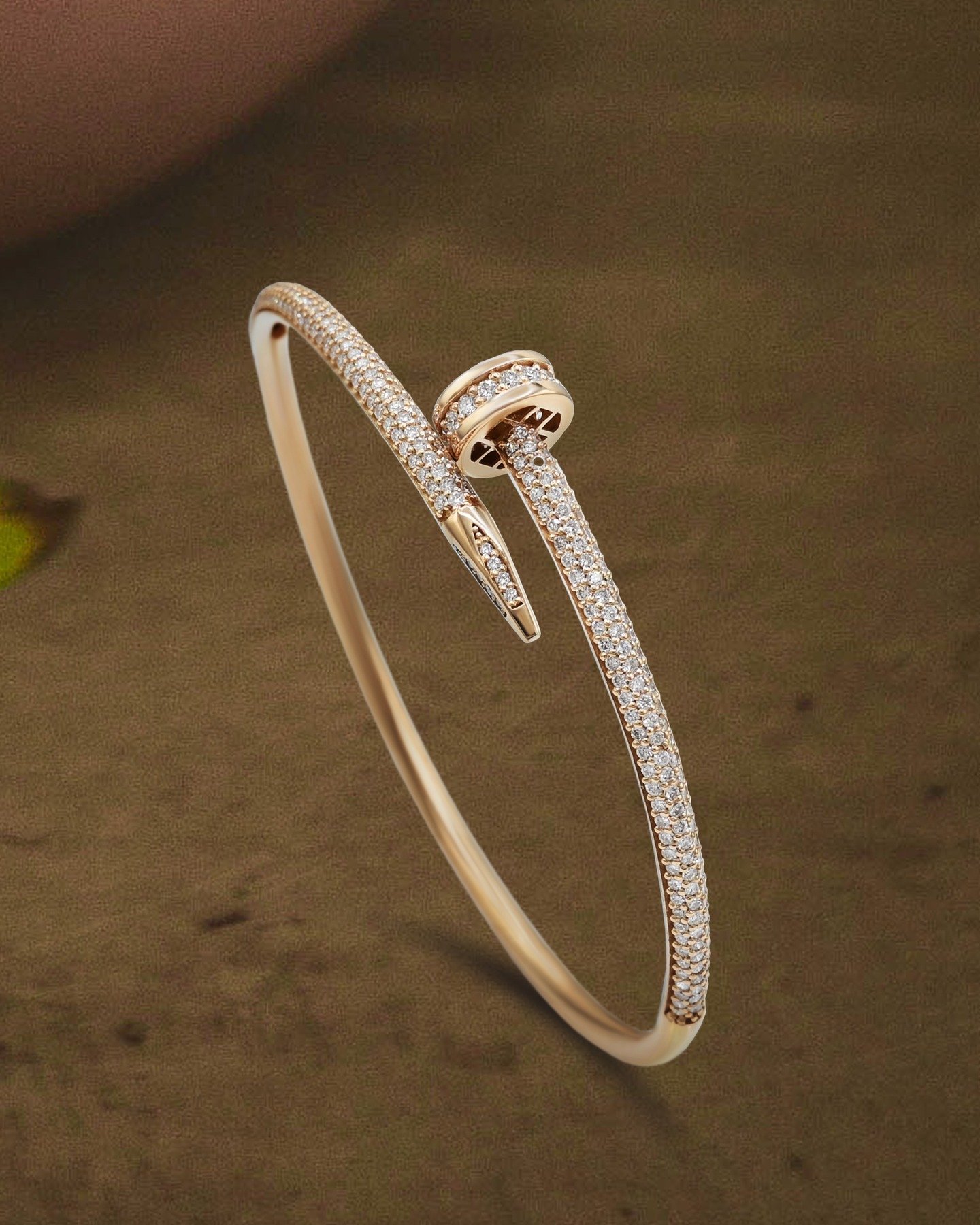 247 Nail Diamond Bangle - Image 1