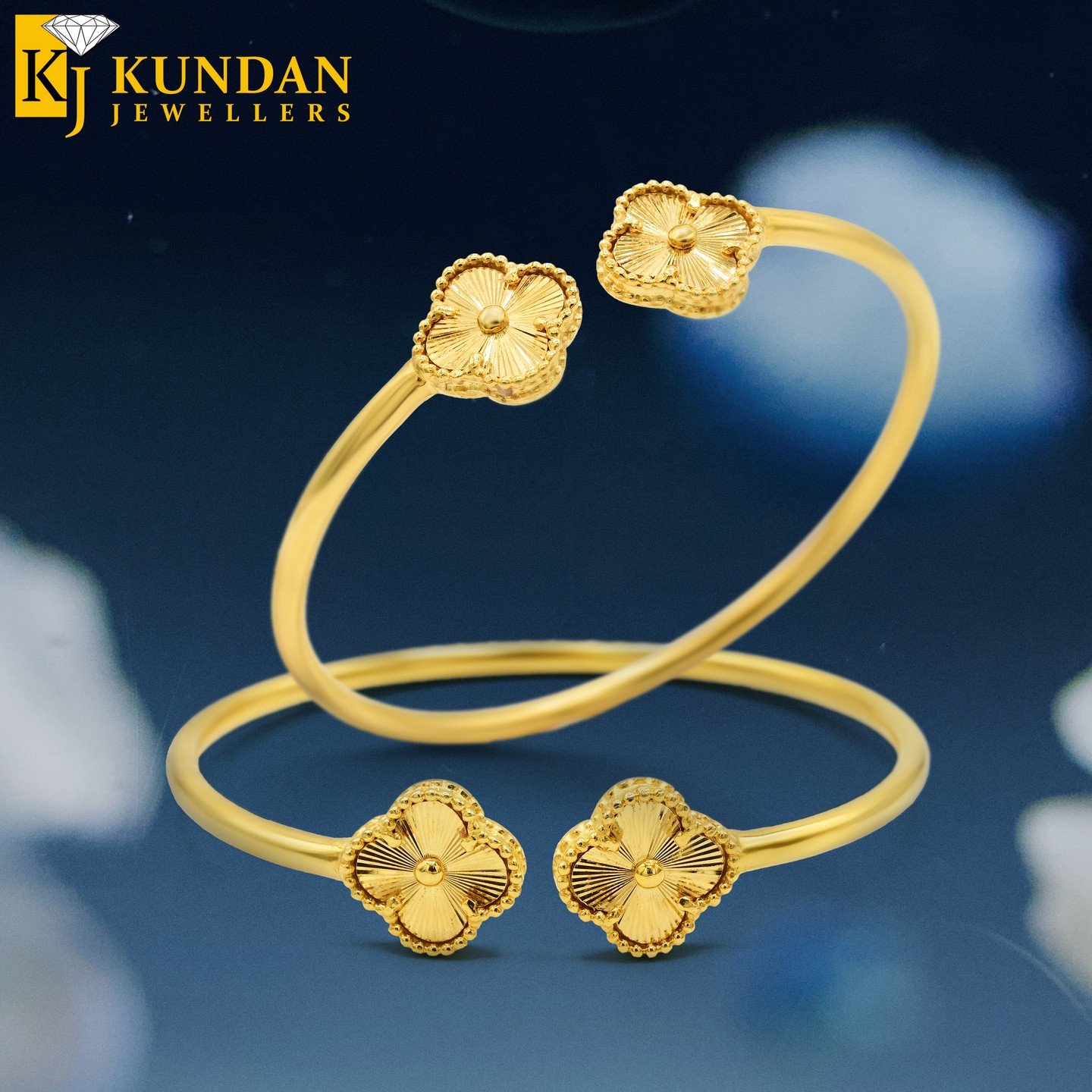47 Golden Blossom Grace Bangle - Image 1