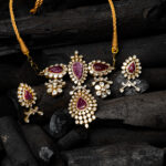 Royal Ruby Polki Necklace Set