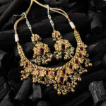 Ruby Polki Bridal Necklace Set
