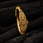 Royal Floral Gold Bangle - Image 2