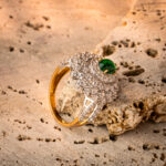 Emerald Blossom Gold Ring - Image 4