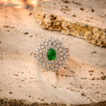 Emerald Blossom Gold Ring - Image 2